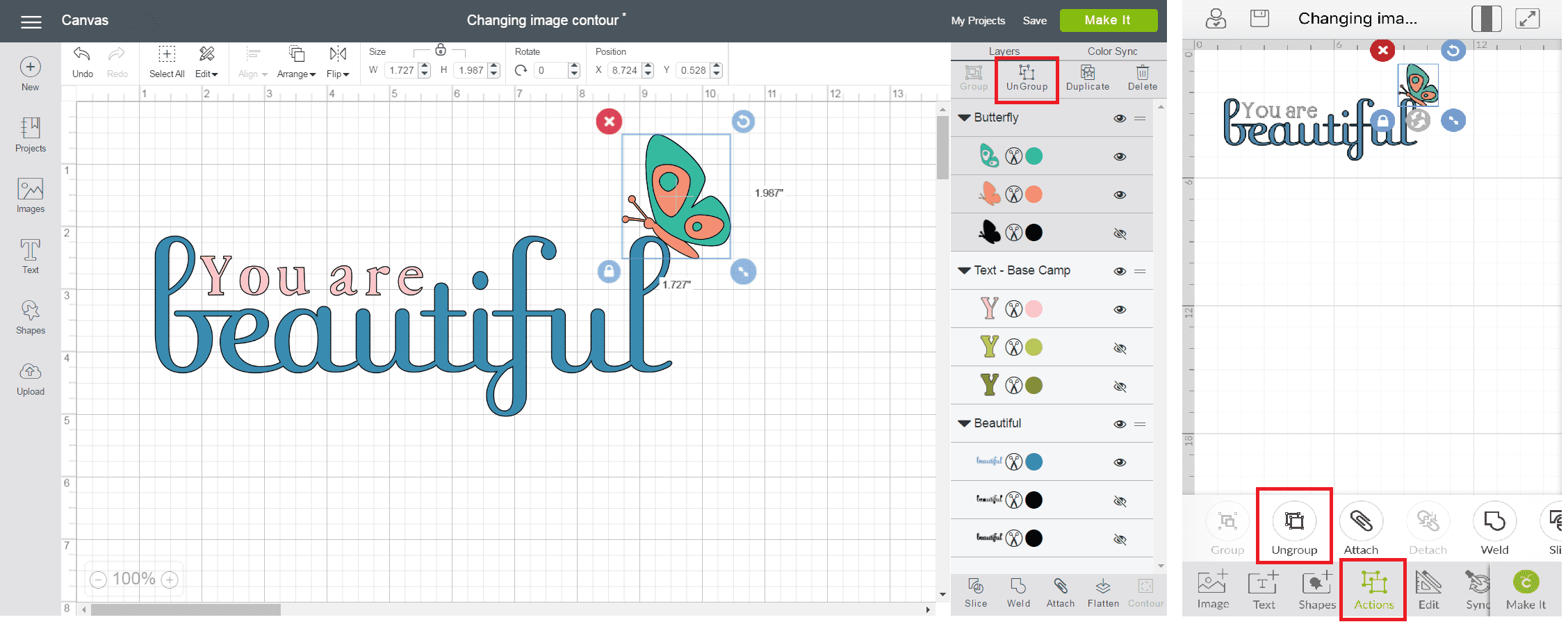 Differences Between Cricut Design Space App and Photoshop Apps